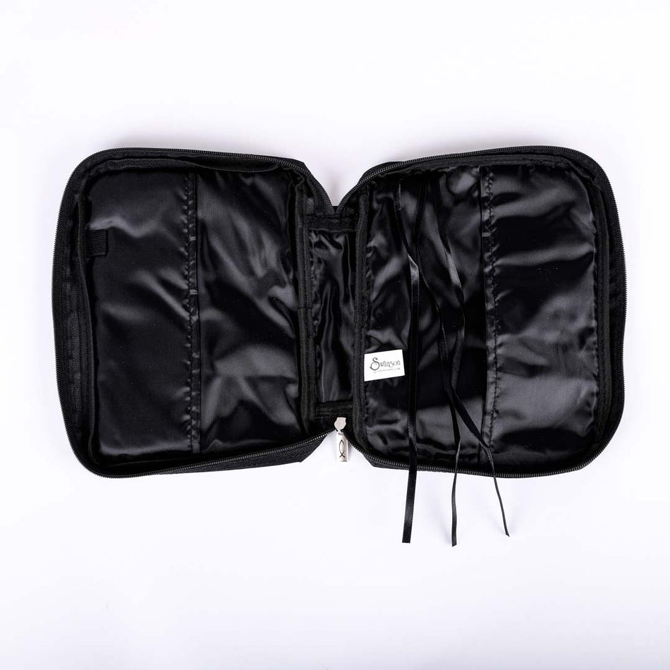 Bible Cover Microfiber Black Race Car(Finish The Race) L