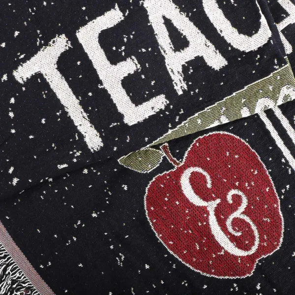 Tapestry Throw - Teachers Encourage Hands, Minds & Hearts 52×60