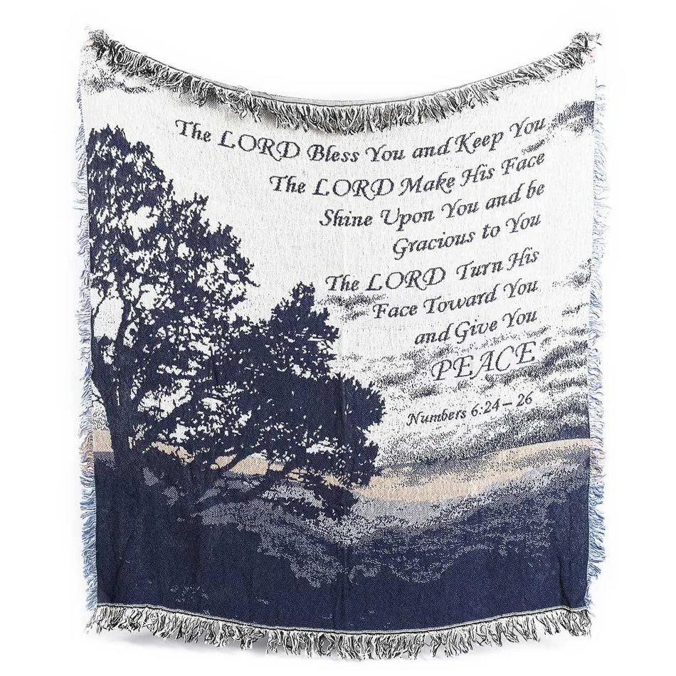 Throw – The Lord Bless You – Blue – 50×60