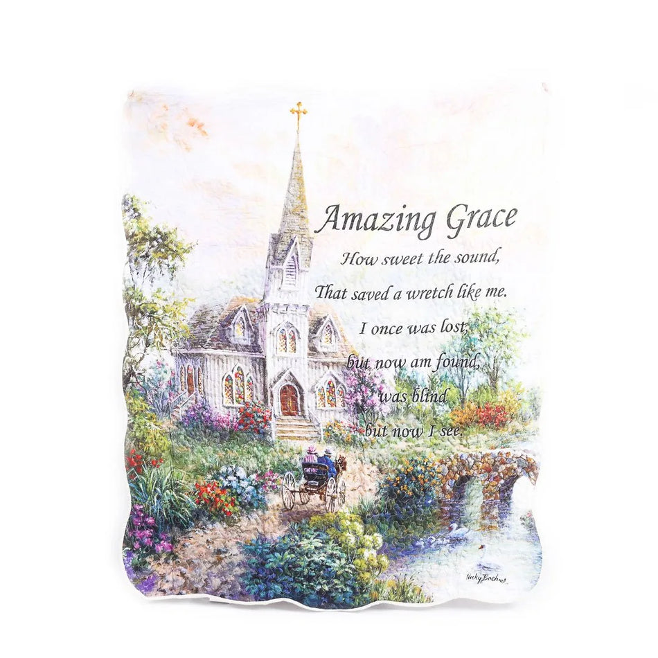 Quilted Throw-Amazing Grace 50" X 60"