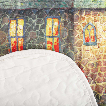 QUILTED THROW-THE LORDS PRAYER 50" X 60"