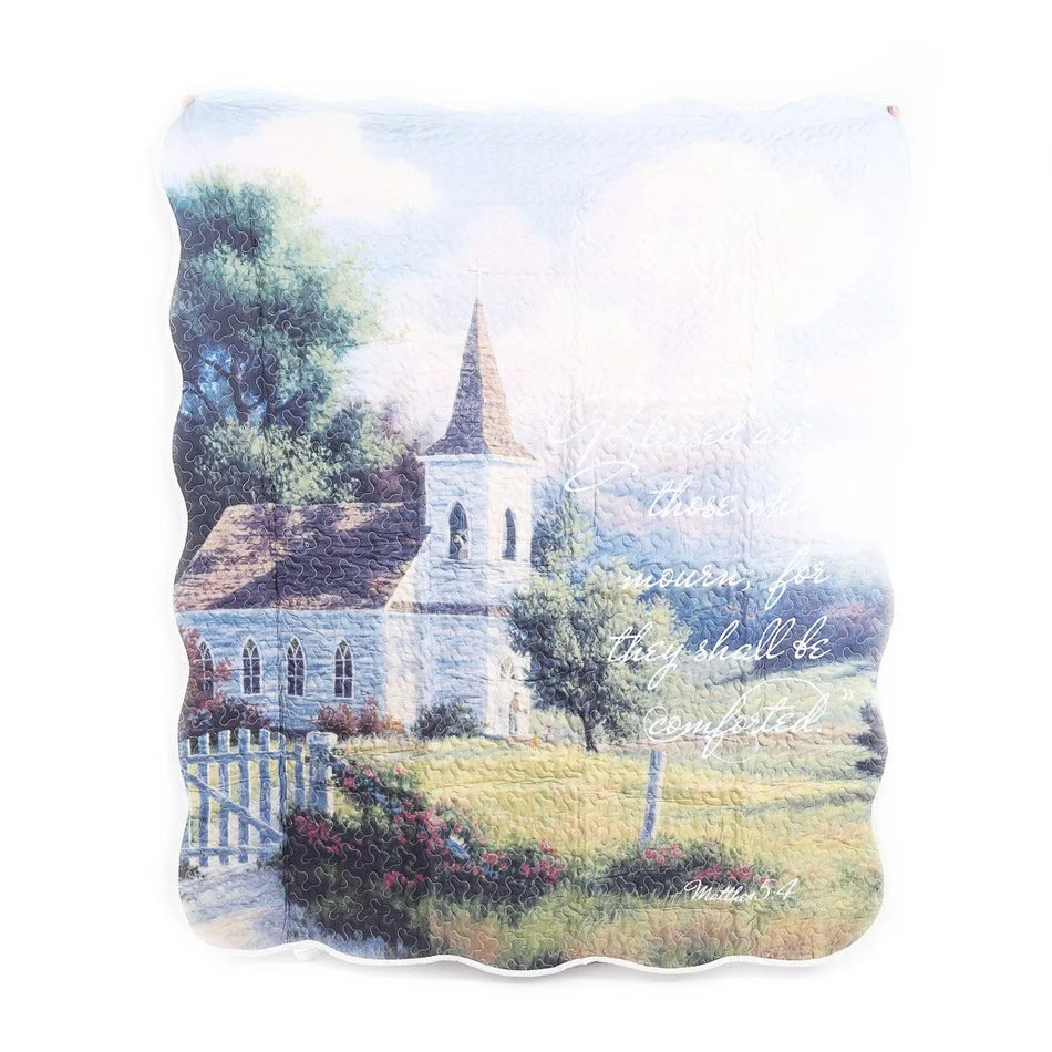 Quilted Throw – Blessed Are Those Who Mourn