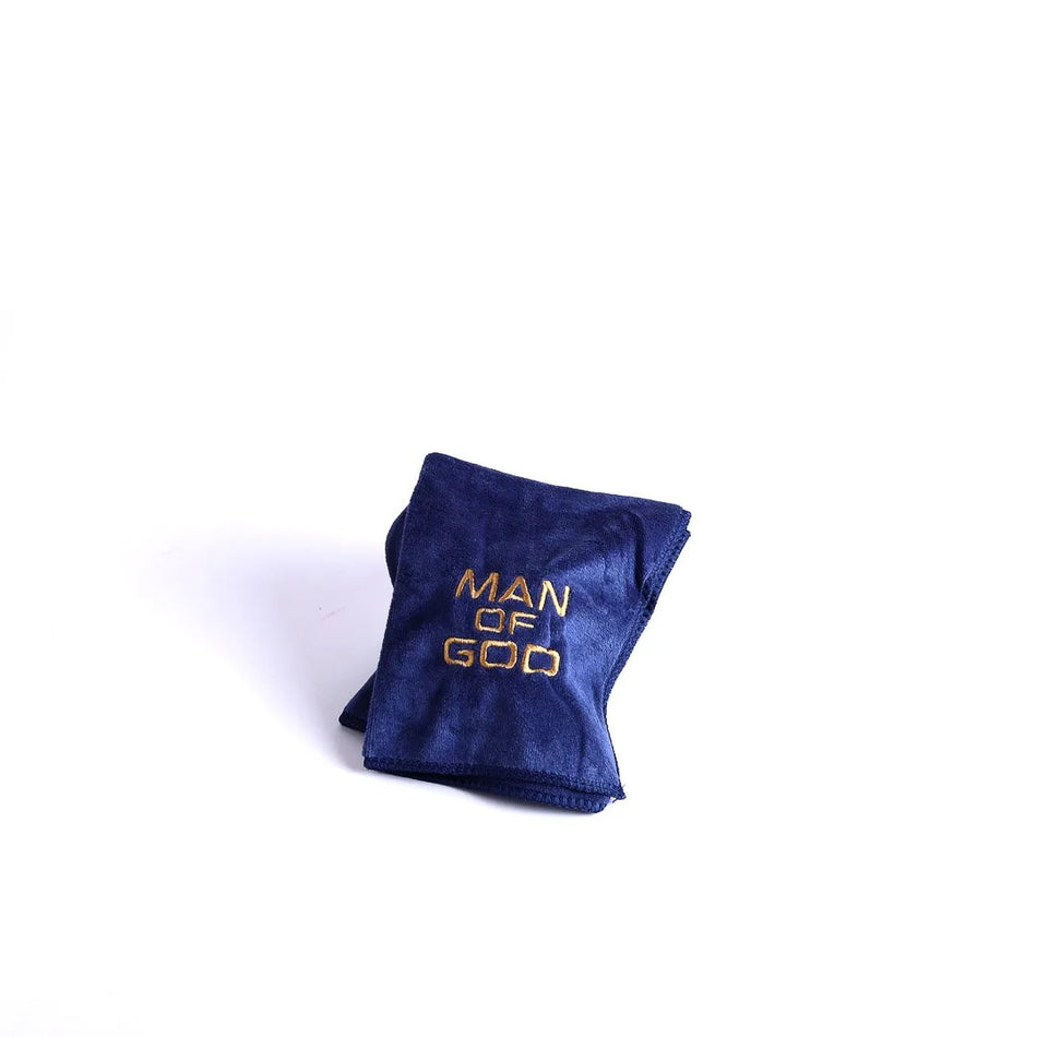 Pastor Towel – Man Of God – Navy – Microfiber