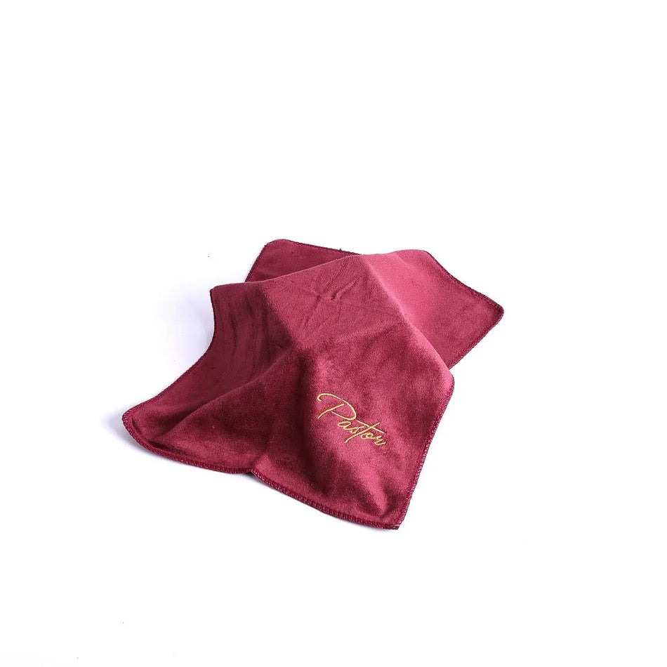 Pastor Towel - Pastor - Burgundy - Microfiber by Swanson Christian Products, product view 2