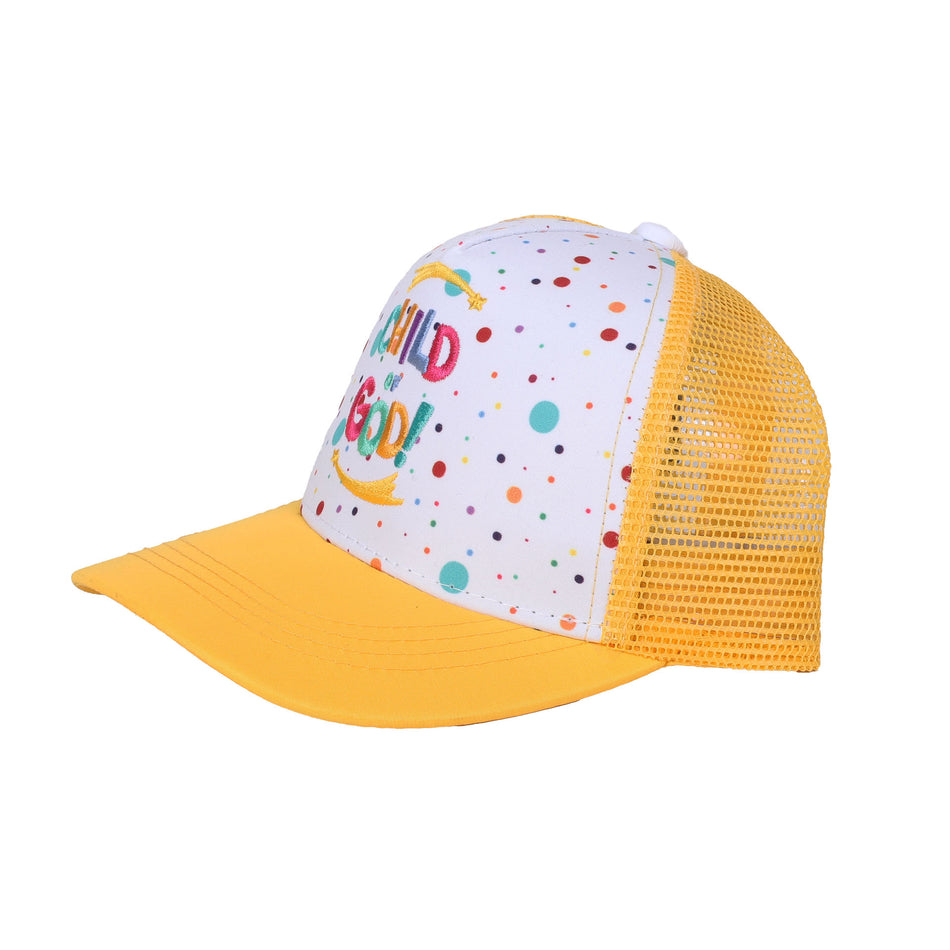 Cap Child Of God Yellow / White Kids