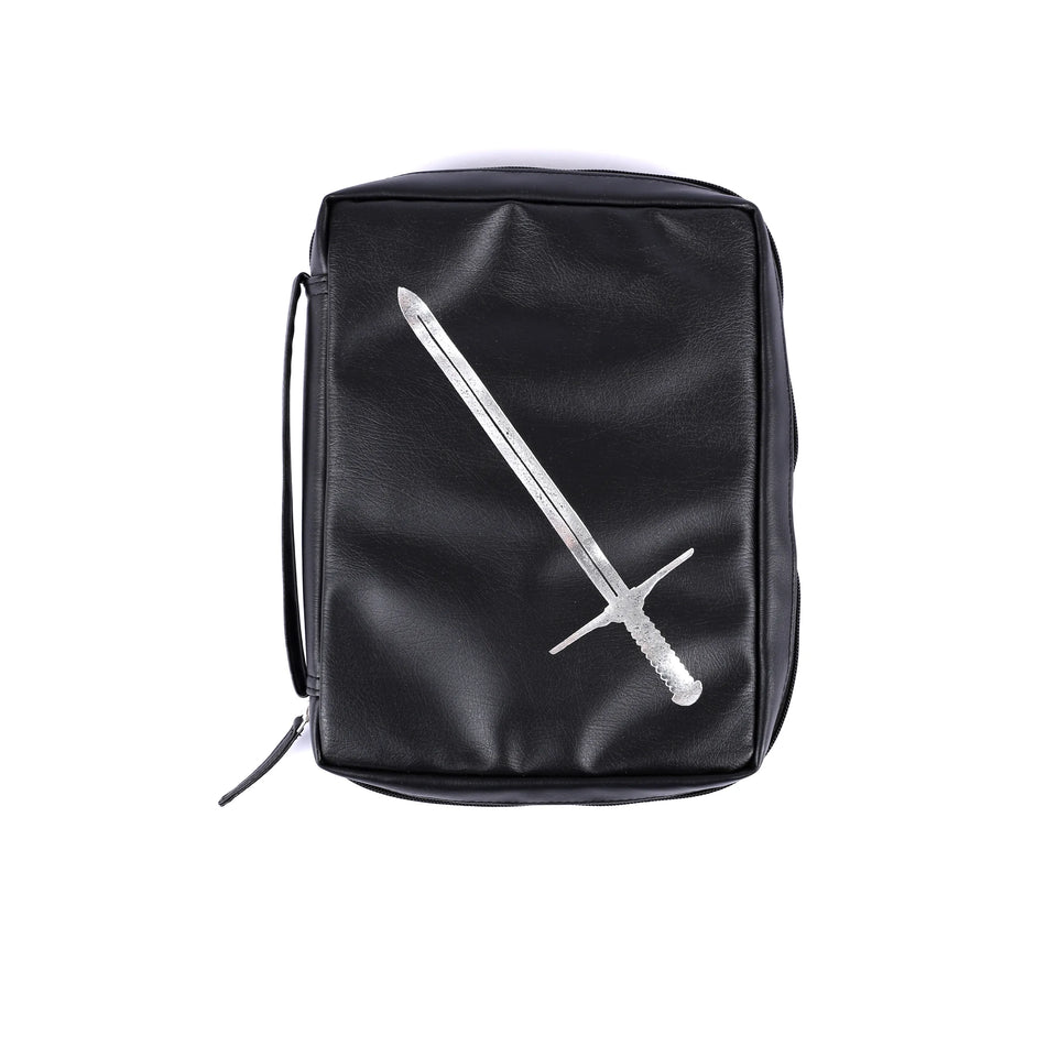 Bible Cover Imitation Leather Sword Of The Spirit Blk L