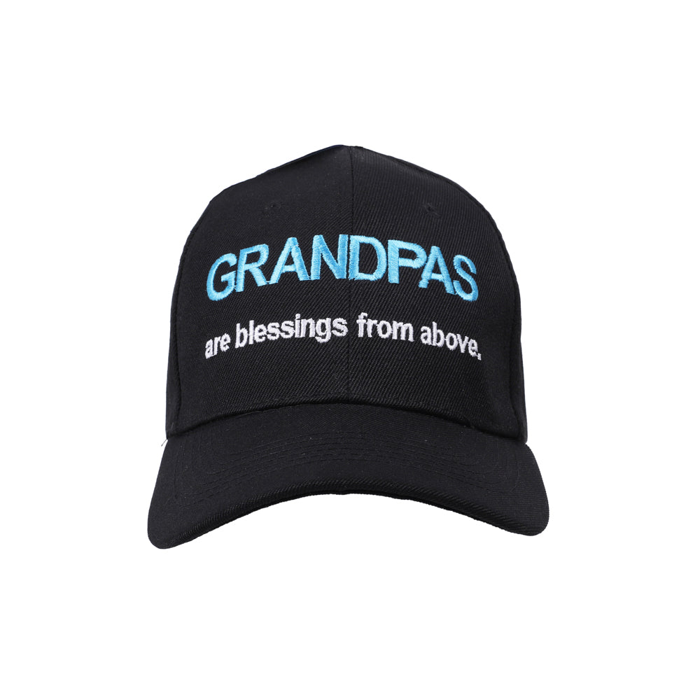 CAP GRANDPAS ARE BLESSINGS FROM ABOVE BLACK