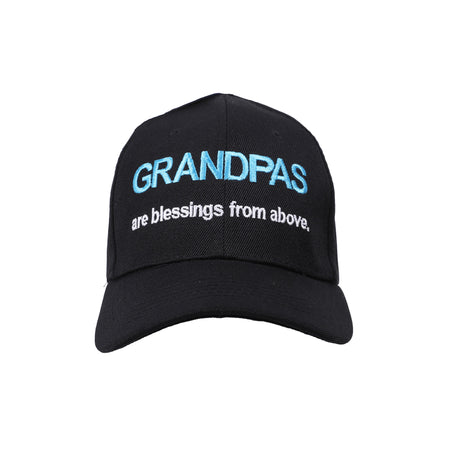 CAP GRANDPAS ARE BLESSINGS FROM ABOVE BLACK