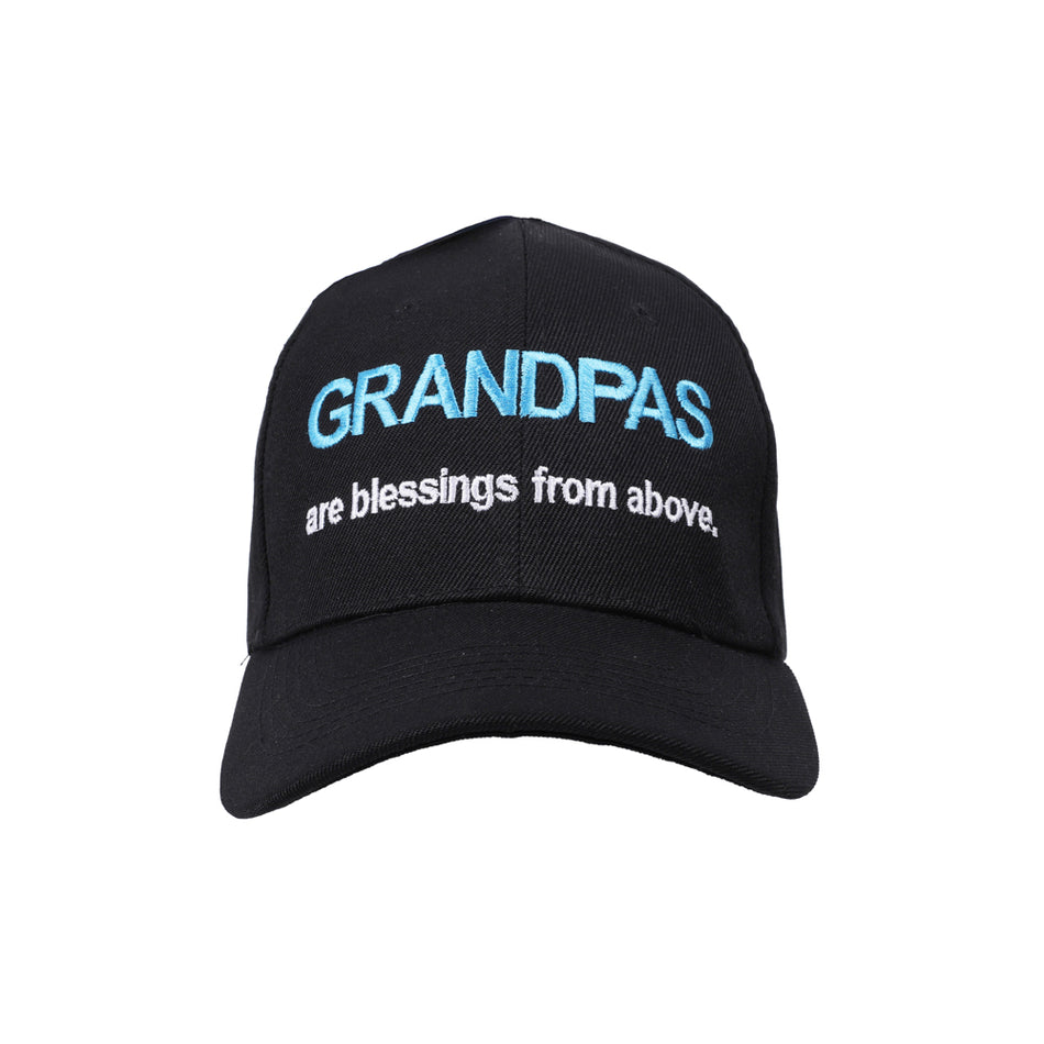 CAP GRANDPAS ARE BLESSINGS FROM ABOVE BLACK