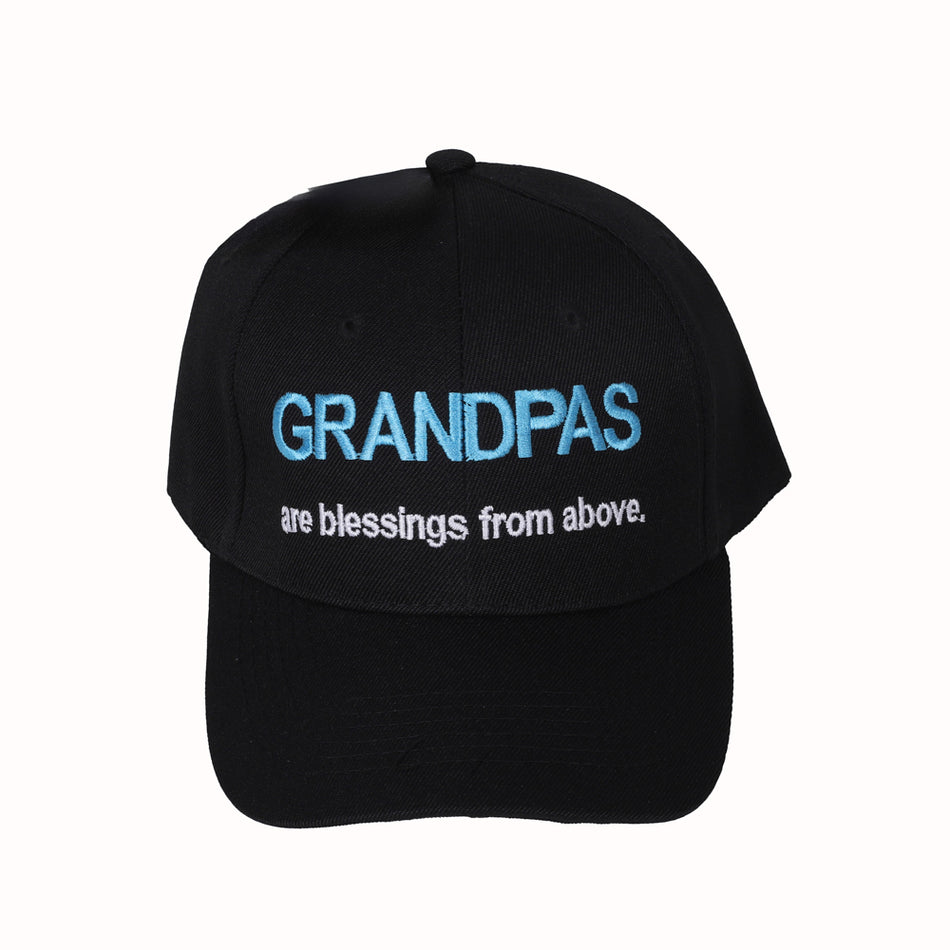 CAP GRANDPAS ARE BLESSINGS FROM ABOVE BLACK