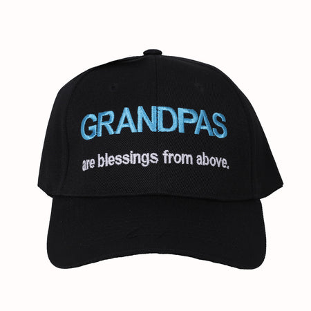 CAP GRANDPAS ARE BLESSINGS FROM ABOVE BLACK