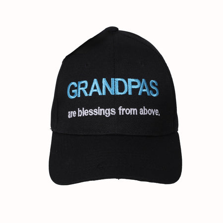 CAP GRANDPAS ARE BLESSINGS FROM ABOVE BLACK