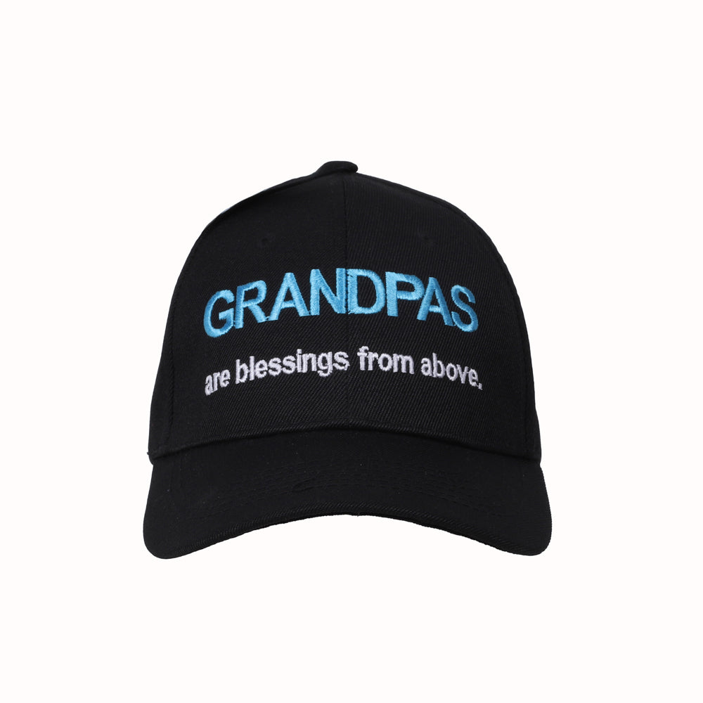 CAP GRANDPAS ARE BLESSINGS FROM ABOVE BLACK