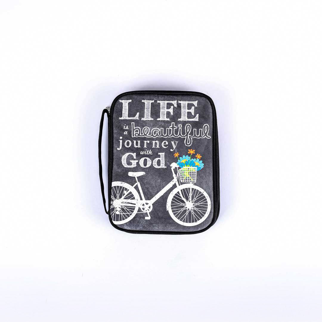 BIBLE COVER CANVAS LIFE...JOURNEY WITH GOD M