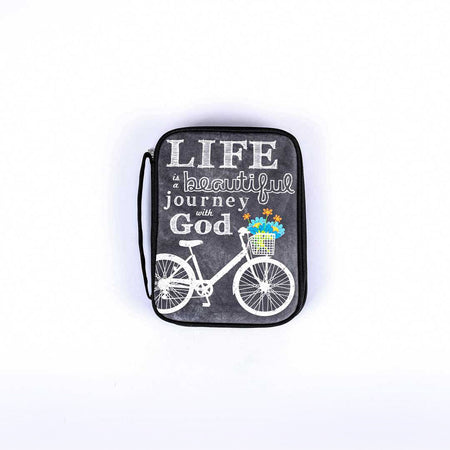 BIBLE COVER CANVAS LIFE...JOURNEY WITH GOD M