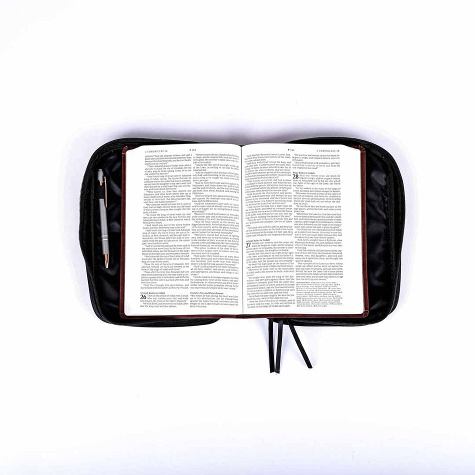 Be Still & Know Canvas Bible Cover | Christian Scripture Carrying Case | Multiple Sizes