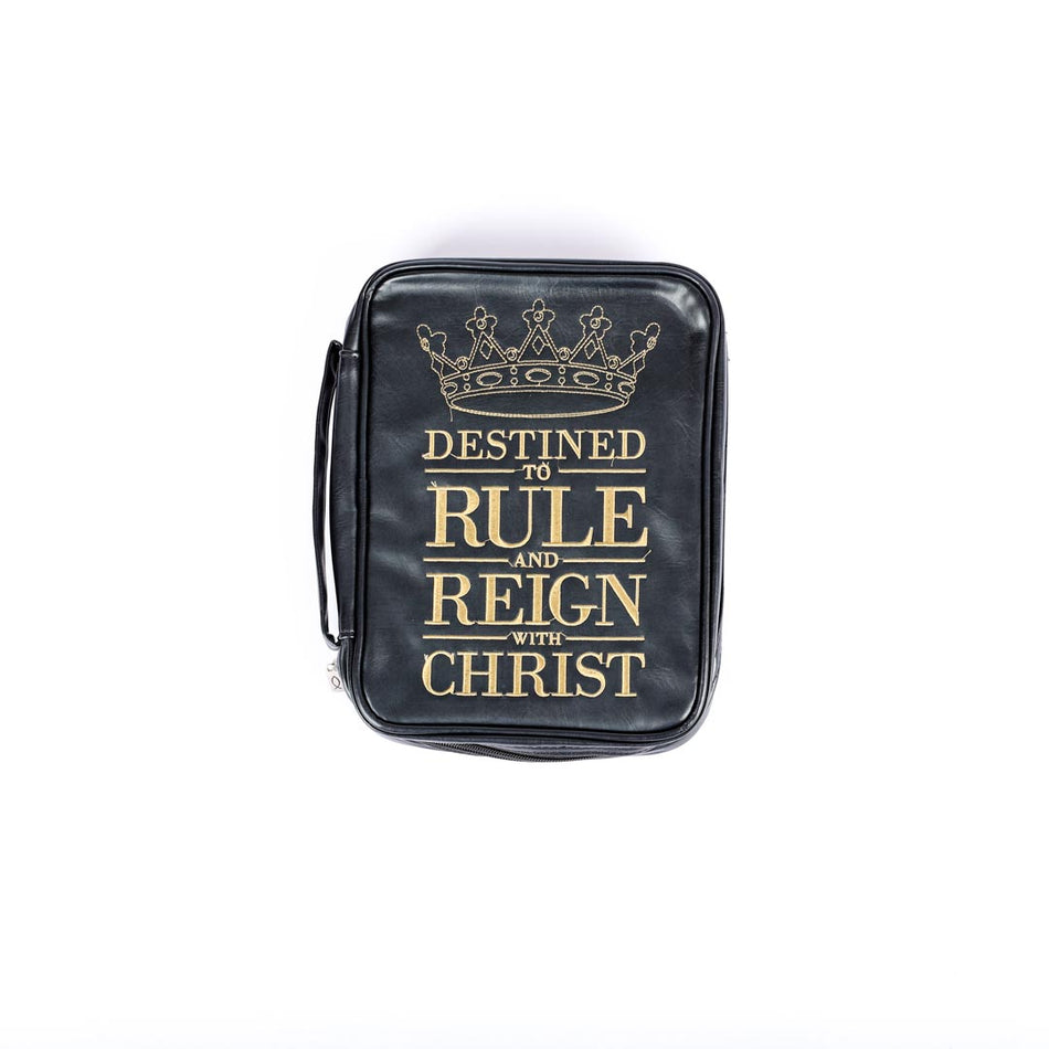 Destined to Rule Vinyl Bible Cover | Christian Scripture Carrying Case | Multiple Sizes