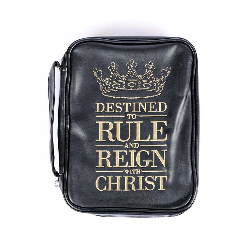 Destined to Rule Vinyl Bible Cover - Christian Scripture Carrying Case - Multiple Sizes, product view 2
