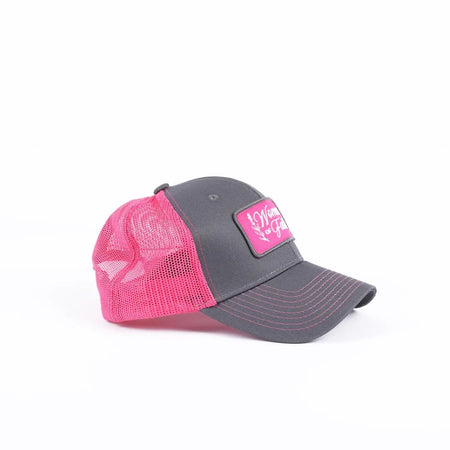 CAP WOMAN OF FAITH GREY/PINK