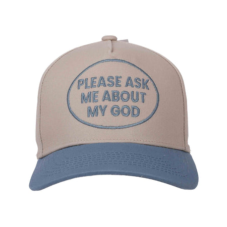 CAP PLEASE ASK ME ABOUT MY GOD BLUE/TAN