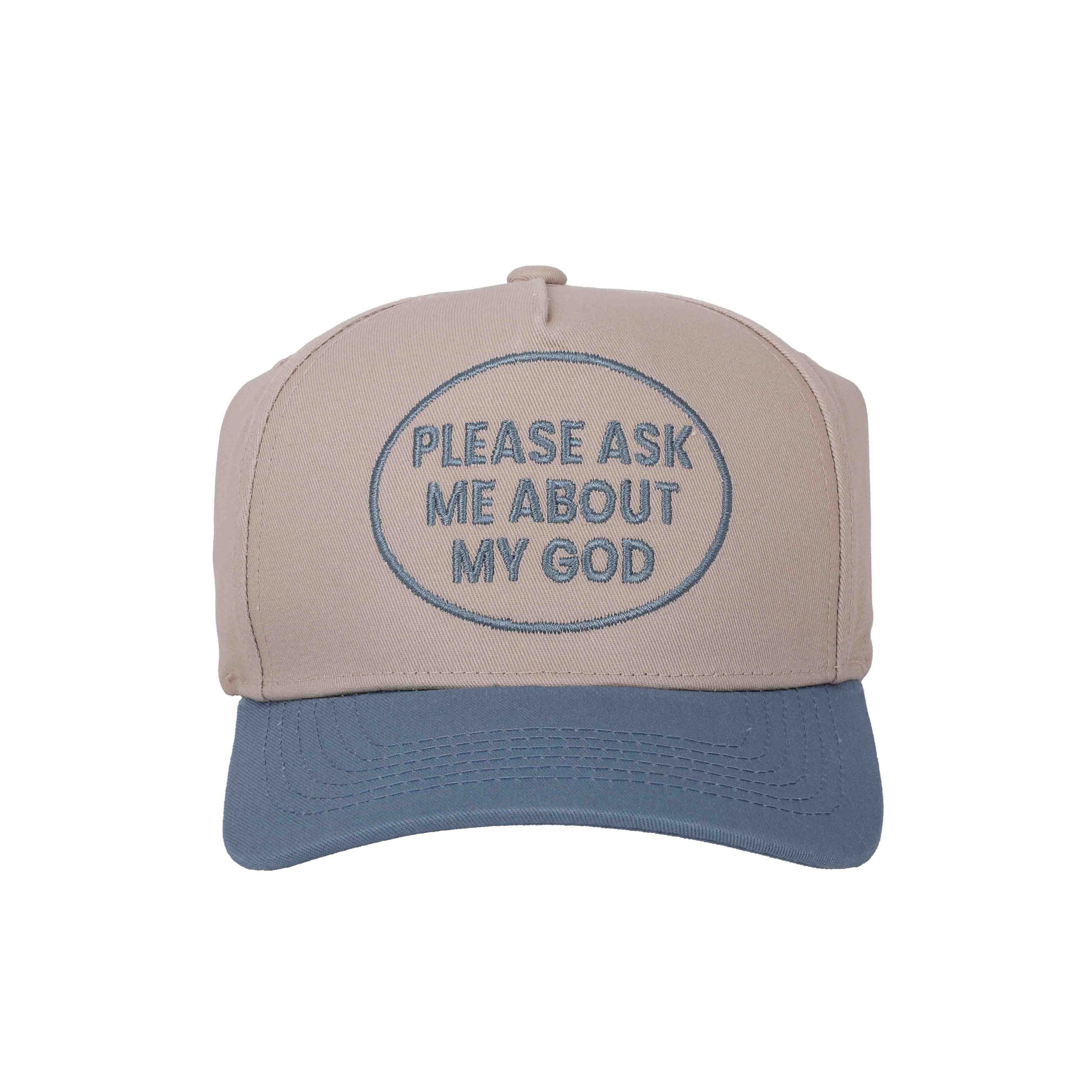CAP PLEASE ASK ME ABOUT MY GOD BLUE/TAN