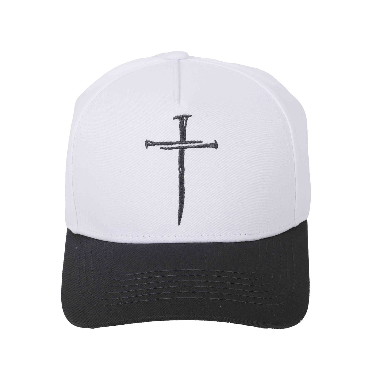 CAP CROSS OF NAILS BLACK/WHITE