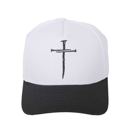 CAP CROSS OF NAILS BLACK/WHITE