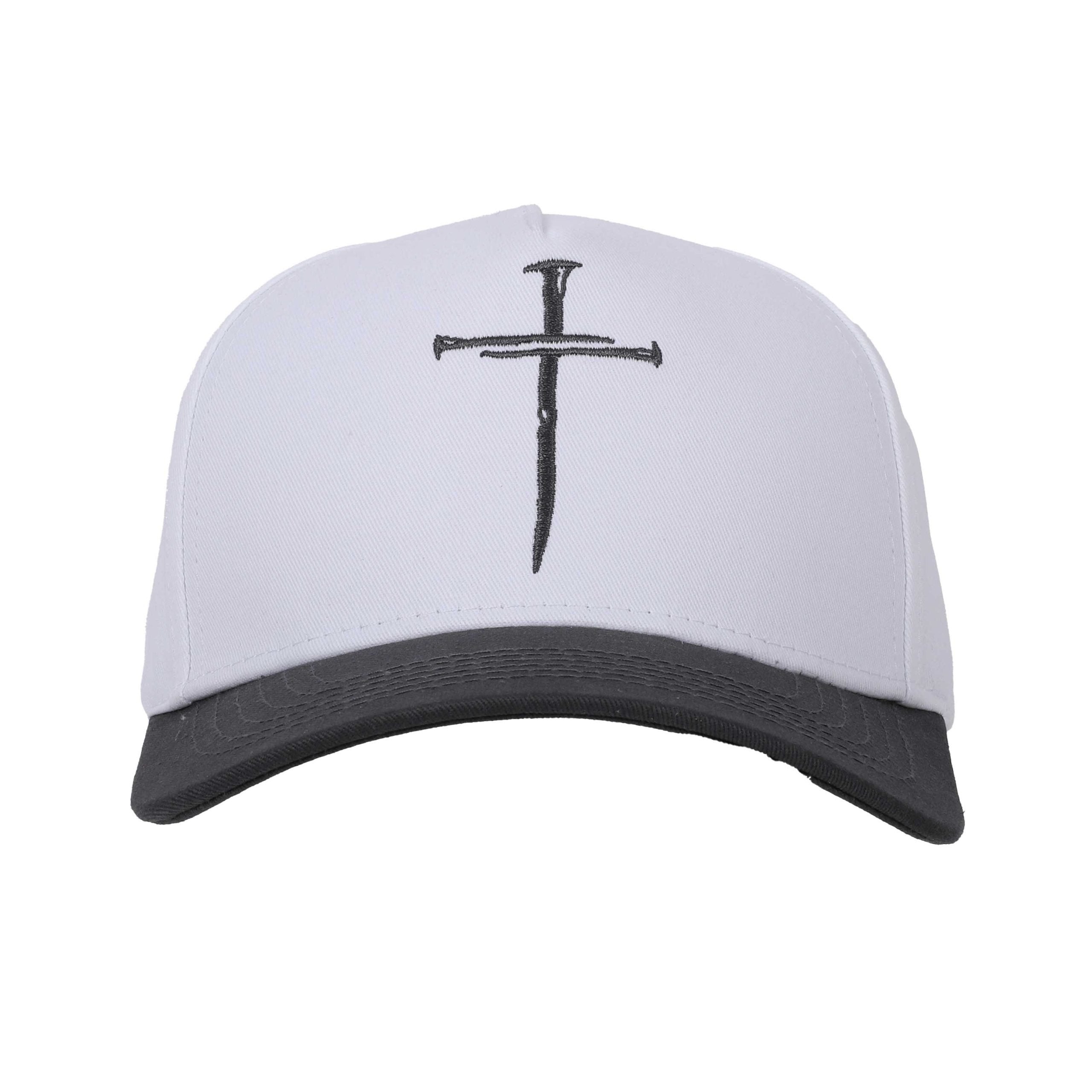 CAP CROSS OF NAILS BLACK/WHITE