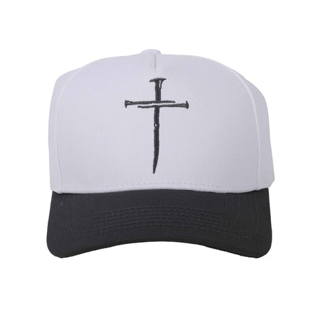 CAP CROSS OF NAILS BLACK/WHITE