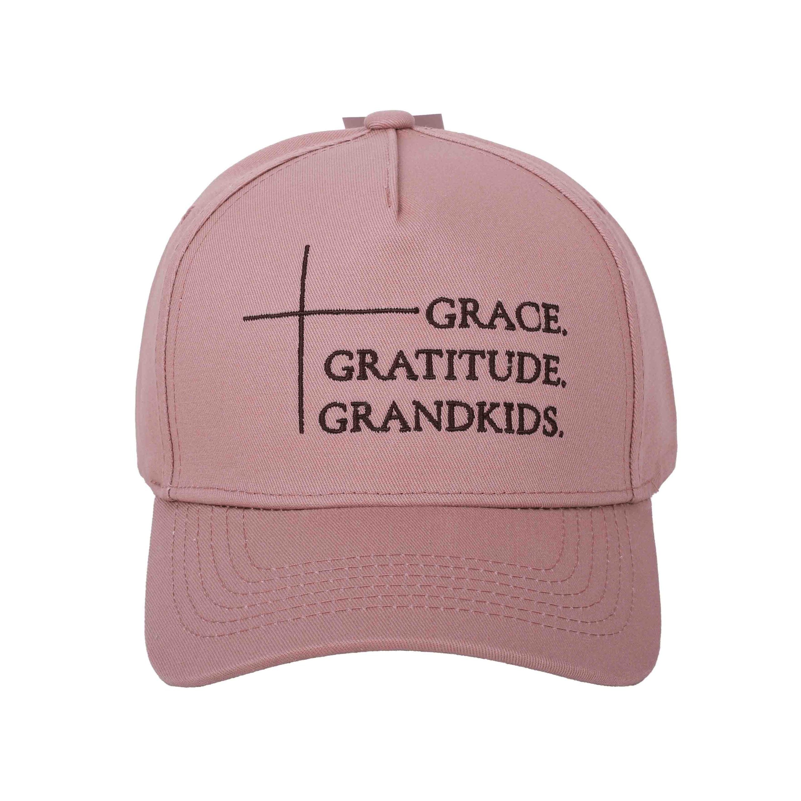 CAP GRACE GRATITUDE GRANDKIDS PINK