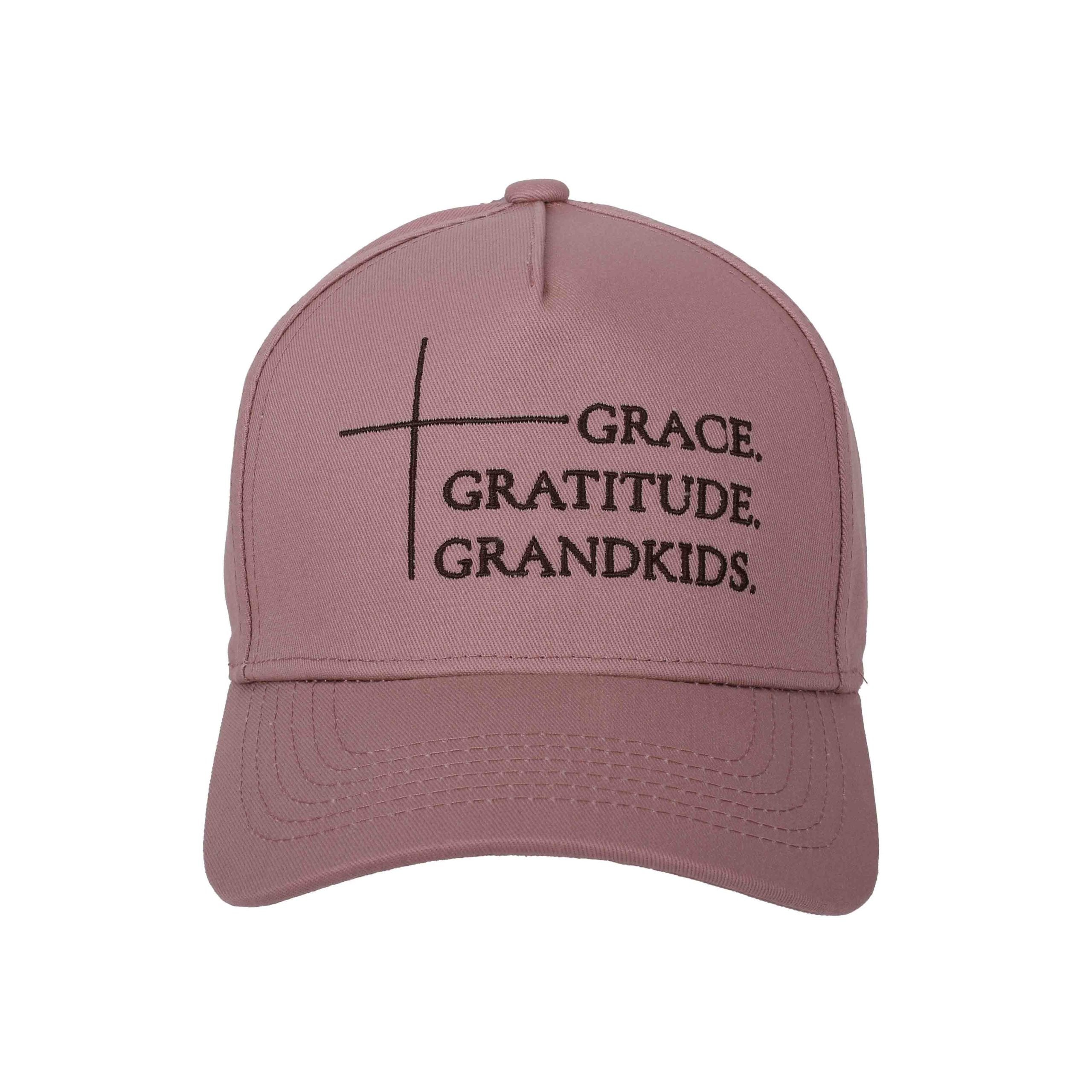 CAP GRACE GRATITUDE GRANDKIDS PINK