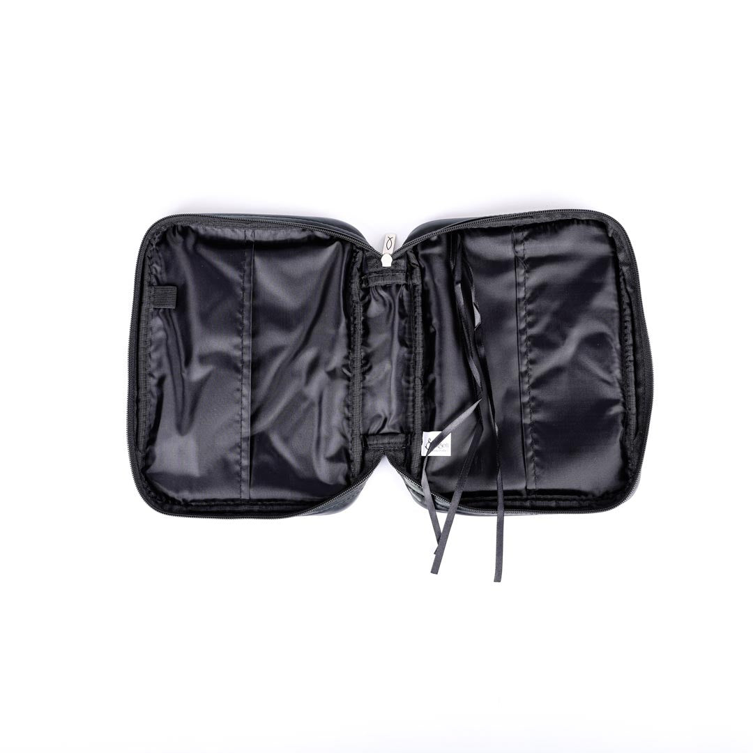 BIBLE COVER LAMBSKIN BLACK L