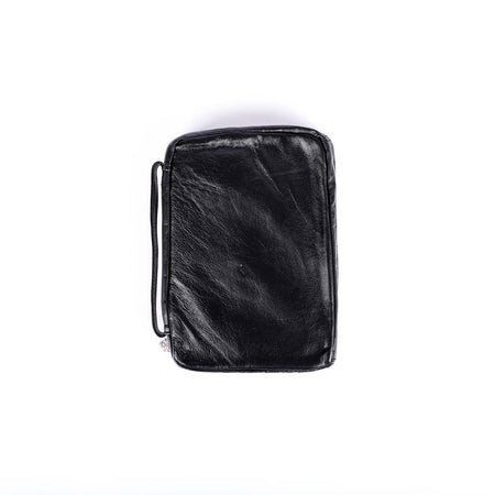 BIBLE COVER LAMBSKIN BLACK L