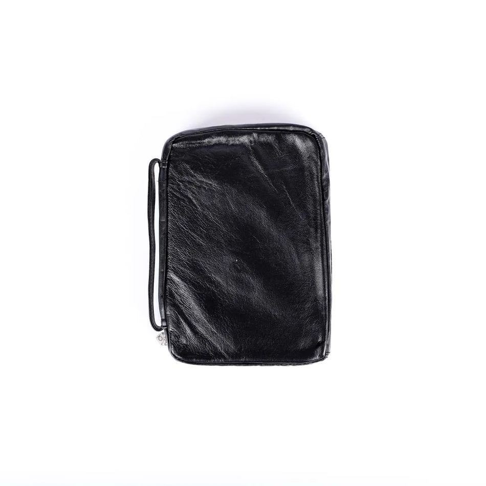 Bible Cover Lambskin Black – Large