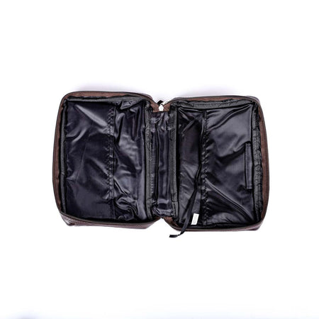 BIBLE COVER LEATHER PATCHWORK BROWN L