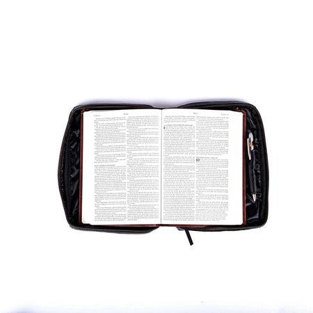BIBLE COVER LAMBSKIN FULL PANEL BROWN L