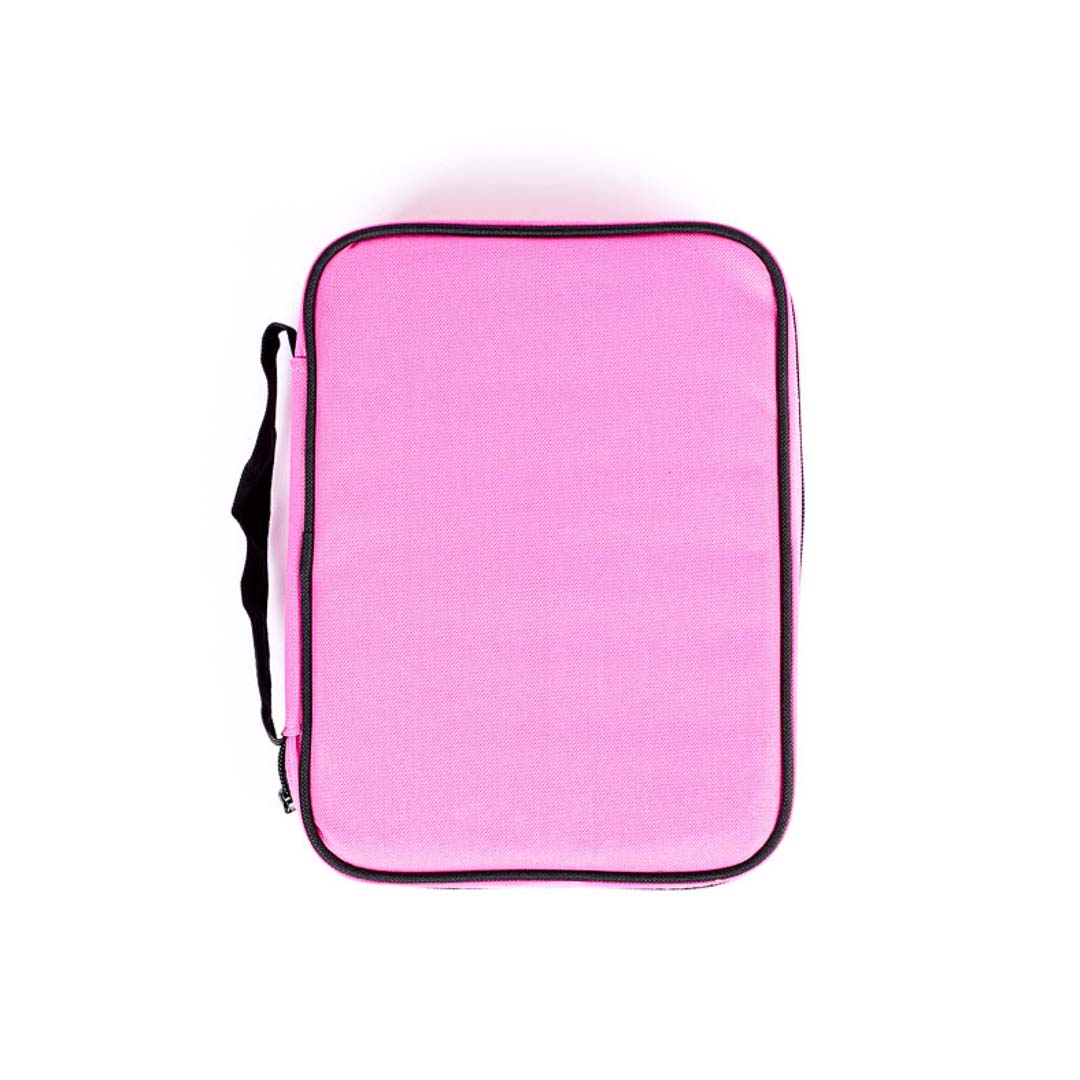 BIBLE COVER CANVAS COLORFUL PINK/BLACK L