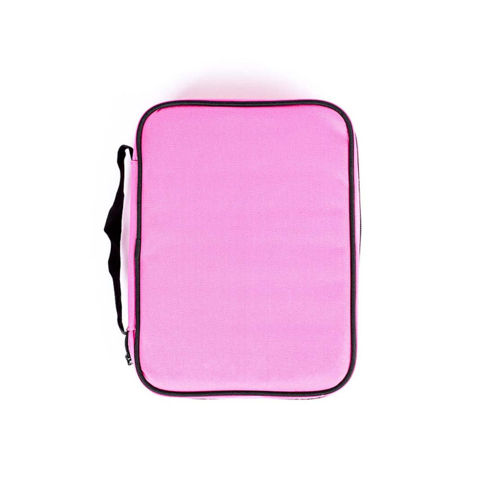 BIBLE COVER CANVAS COLORFUL PINK/BLACK L