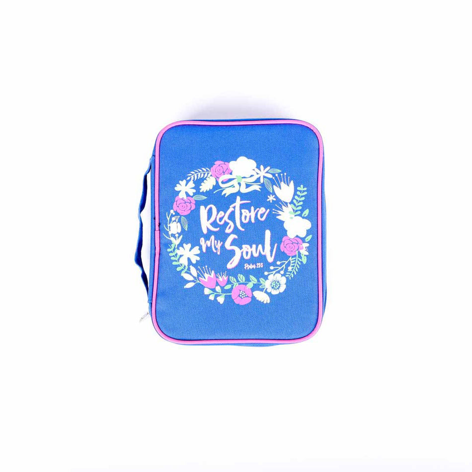 Bible Cover Canvas Restore My Soul M