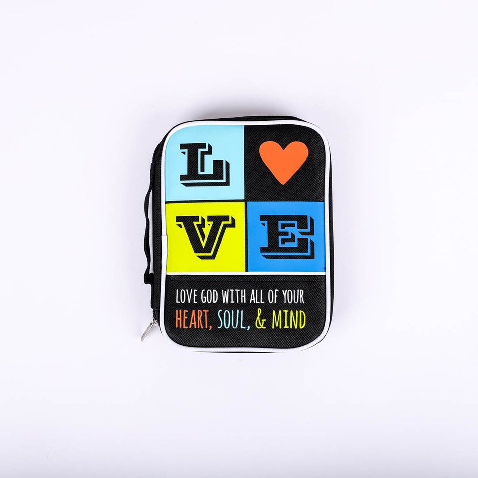 Bible Cover Canvas Love Block M