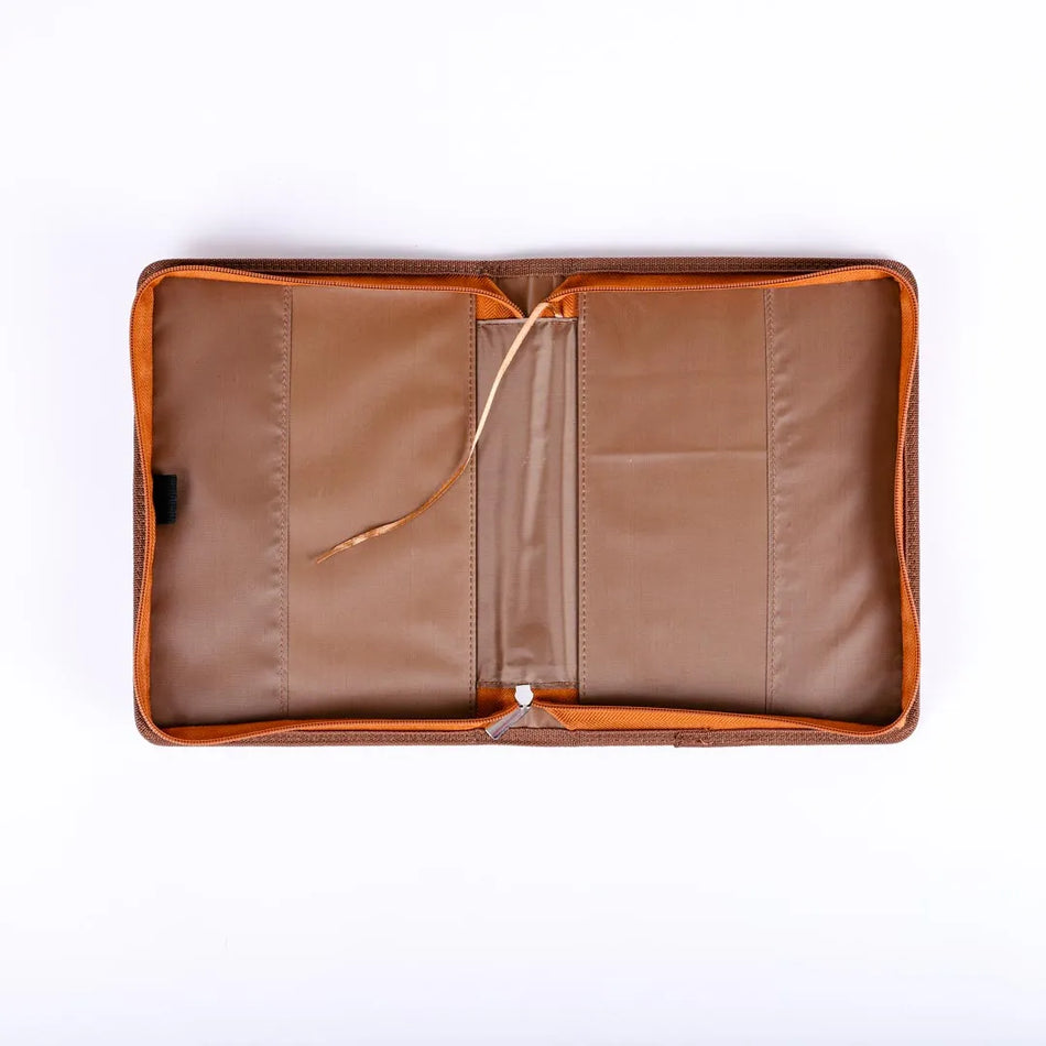 Imitation Leather Stand Firm 2-Tone Brown – Large