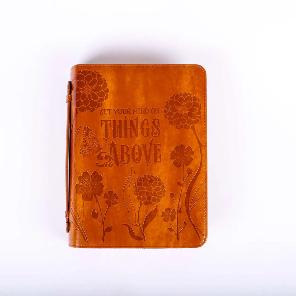 "Set Your Mind on things Above" Large Bible Cover
