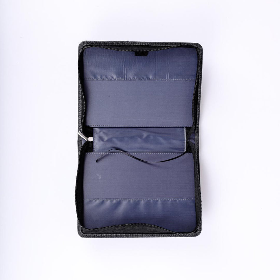 Bible Cover Imitation Leather Unshakable Faith Grey/Black L