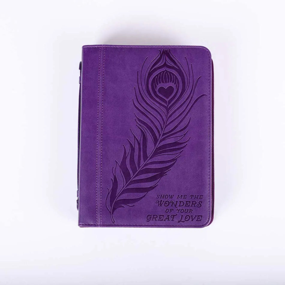 Imitation Leather Great Love Purple – Large