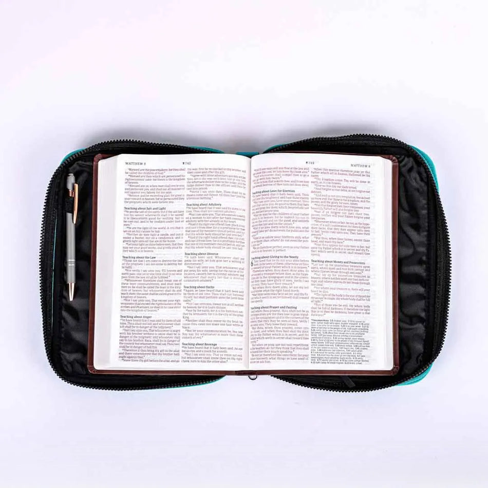 Bible Cover Neoprene Teal – Medium