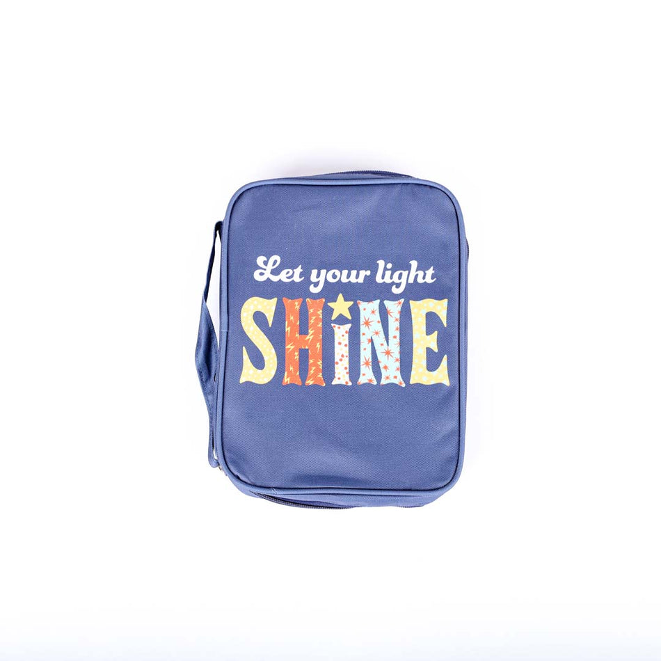Shine Canvas Bible Cover | Christian Scripture Carrying Case | Multiple Sizes