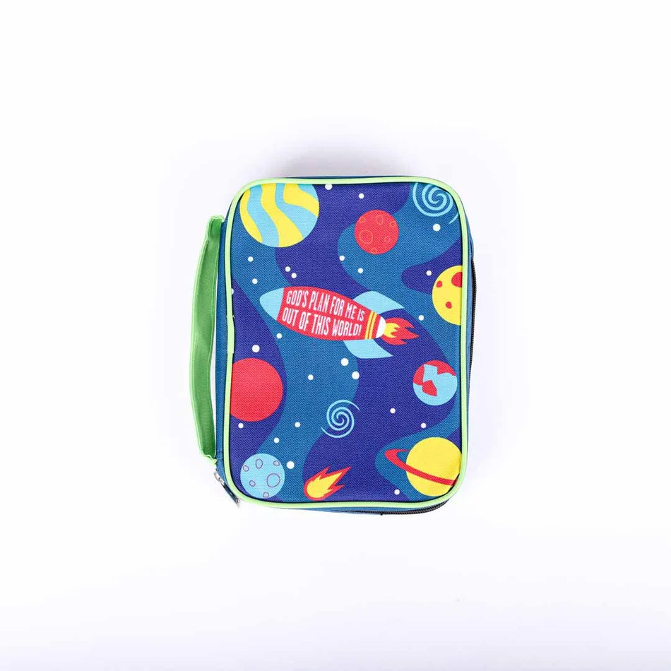 Bible Cover – Canvas – To the Moon – Medium