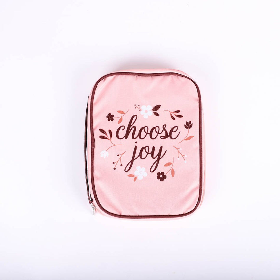 Choose Joy Canvas Bible Cover | Christian Scripture Carrying Case | Multiple Sizes