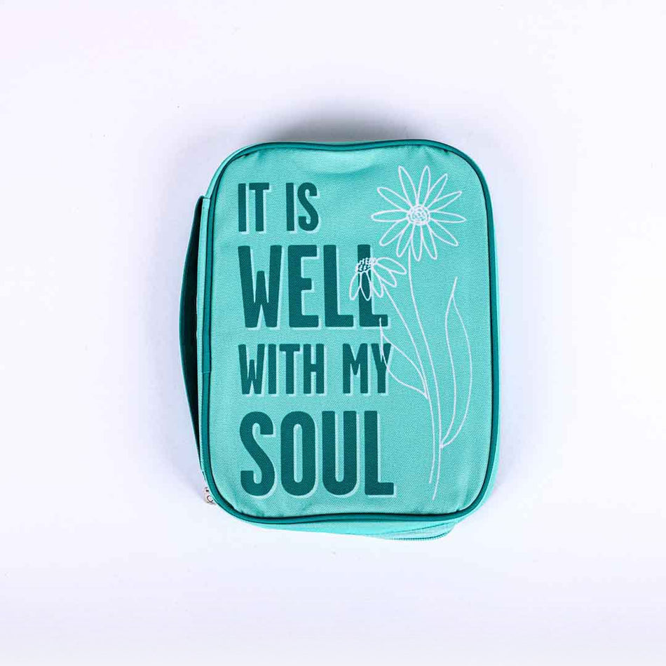 BIBLE COVER CANVAS IT IS WELL M