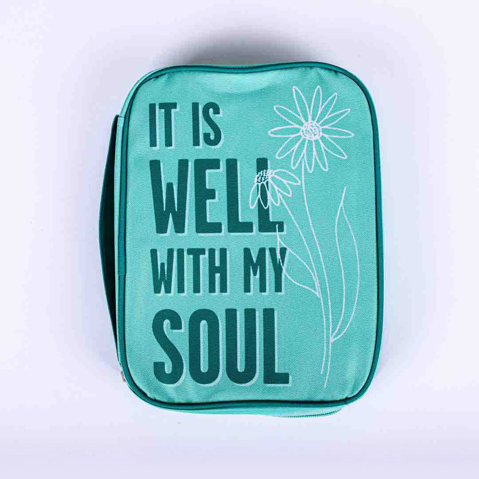 BIBLE COVER CANVAS IT IS WELL L